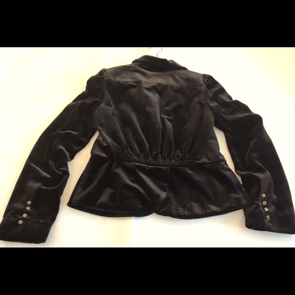 Juicy couture high quality thick velour cropped jacket. High Quality Rhinestone - Picture 9 of 12